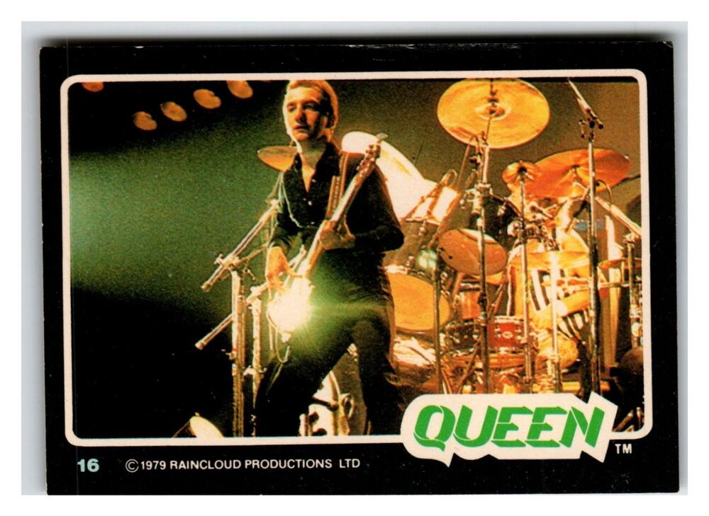 Queen John Deacon 1979 Raincloud Productions Card #16 Rock Stars Series